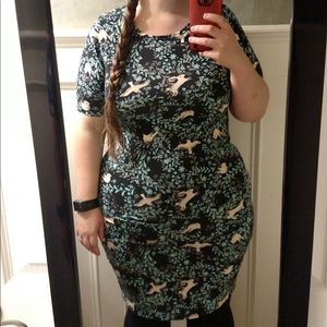 Whimsical T-shirt material Bodycon Dress!